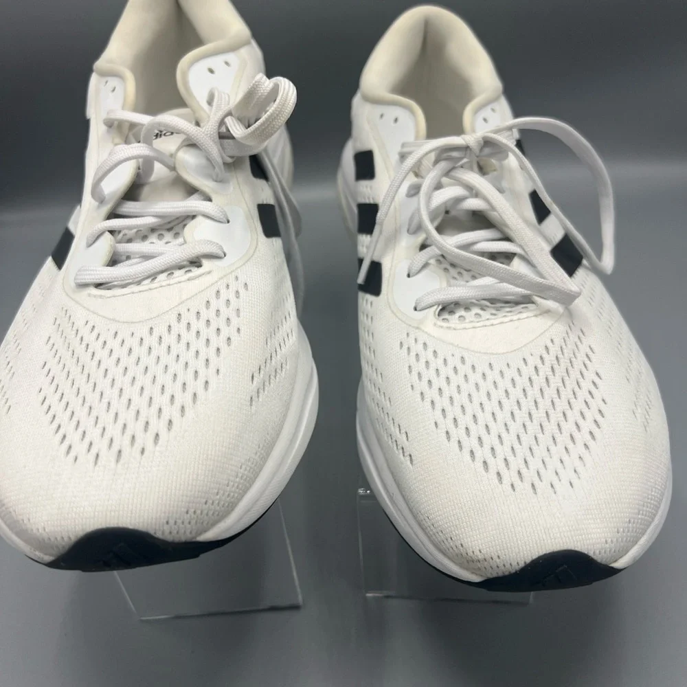 Adidas Shoes Mens Size 14 Supernova 2 White Black Mesh Low Top Running Sneaker - Picture 1 of 8